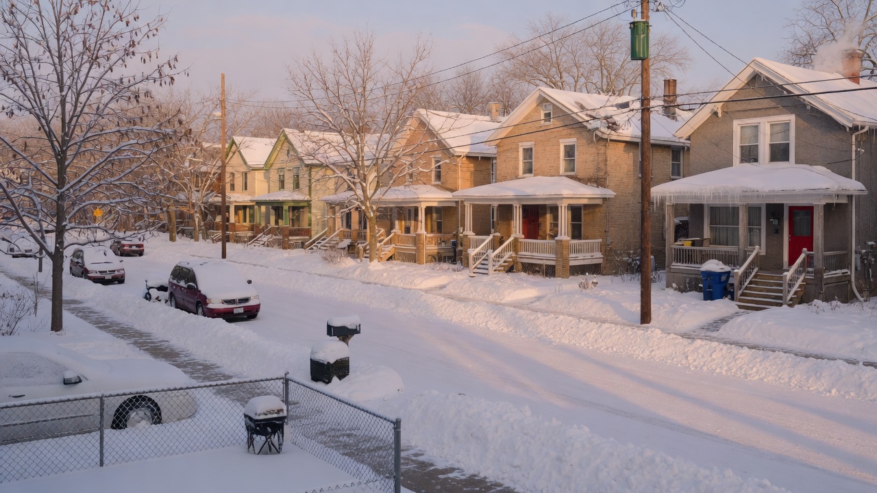 Residential Minneapolis neighborhood in Northstar service area